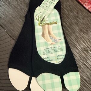 Black Non-Slip Silicone Socks